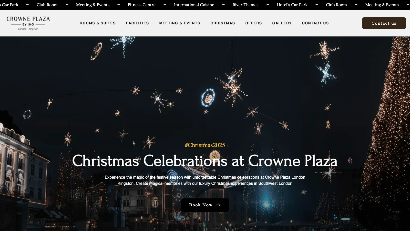 Crowne Plaza London Kingston Hotel Website screenshot 3