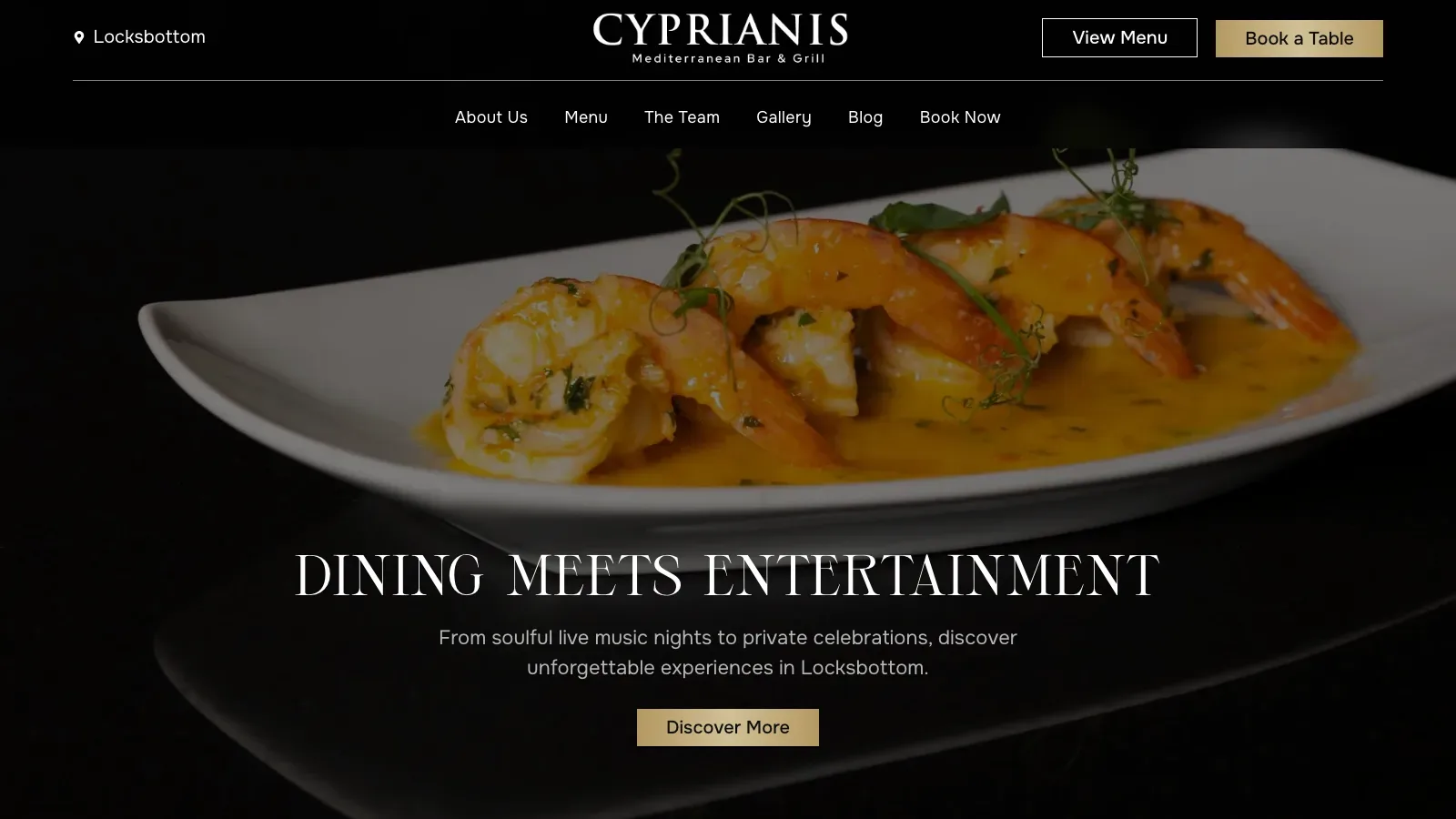 Cyprianis Restaurant Website Revamp screenshot 2