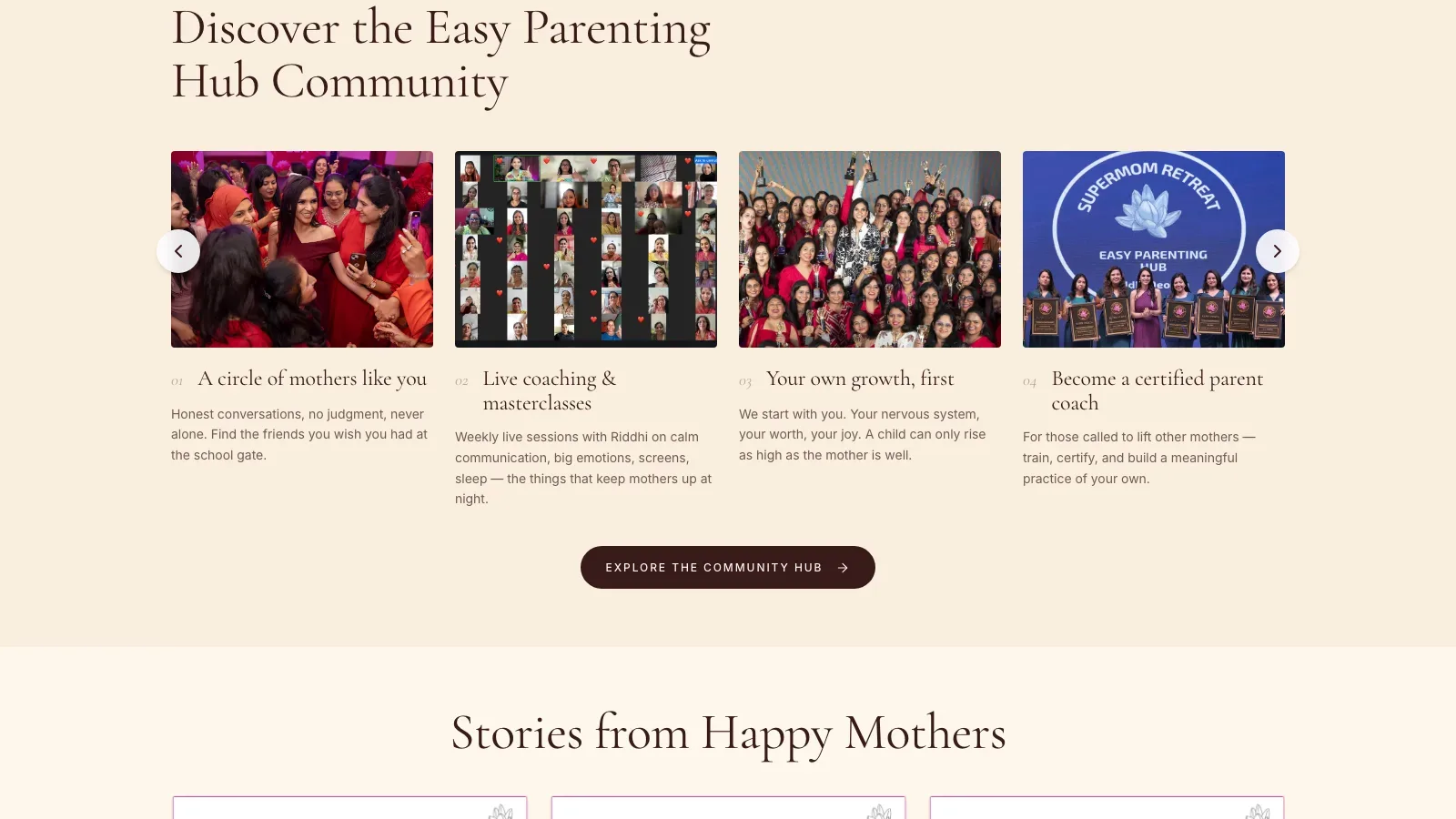 Easy Parenting Hub Community Website screenshot 3