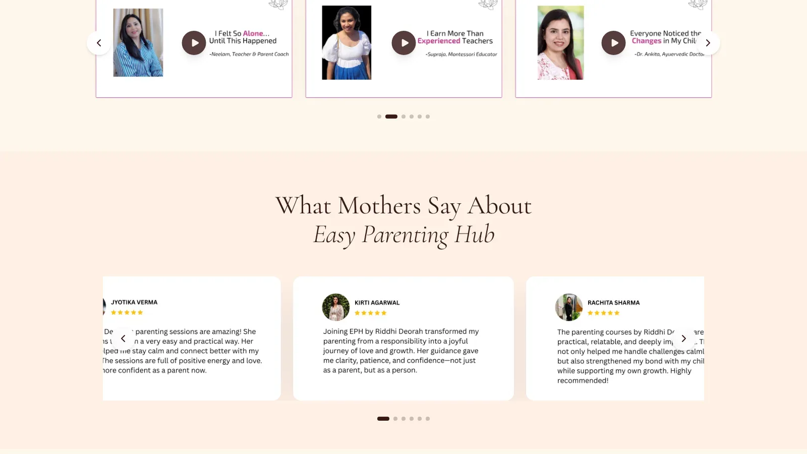 Easy Parenting Hub Community Website screenshot 4