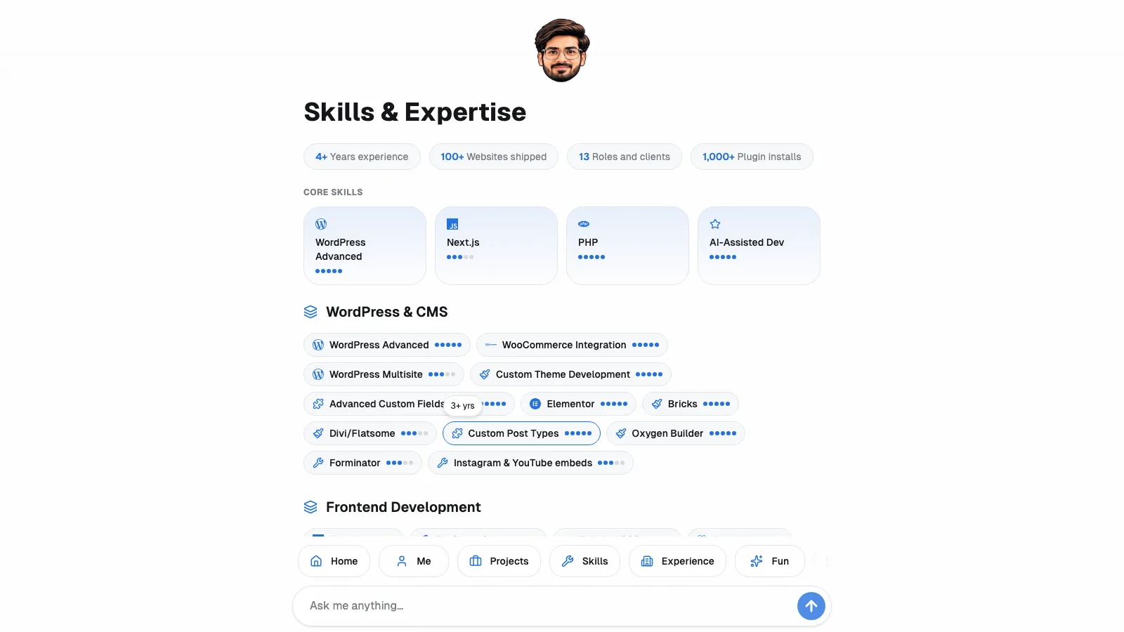 mohitgoyal.in AI Portfolio screenshot 4