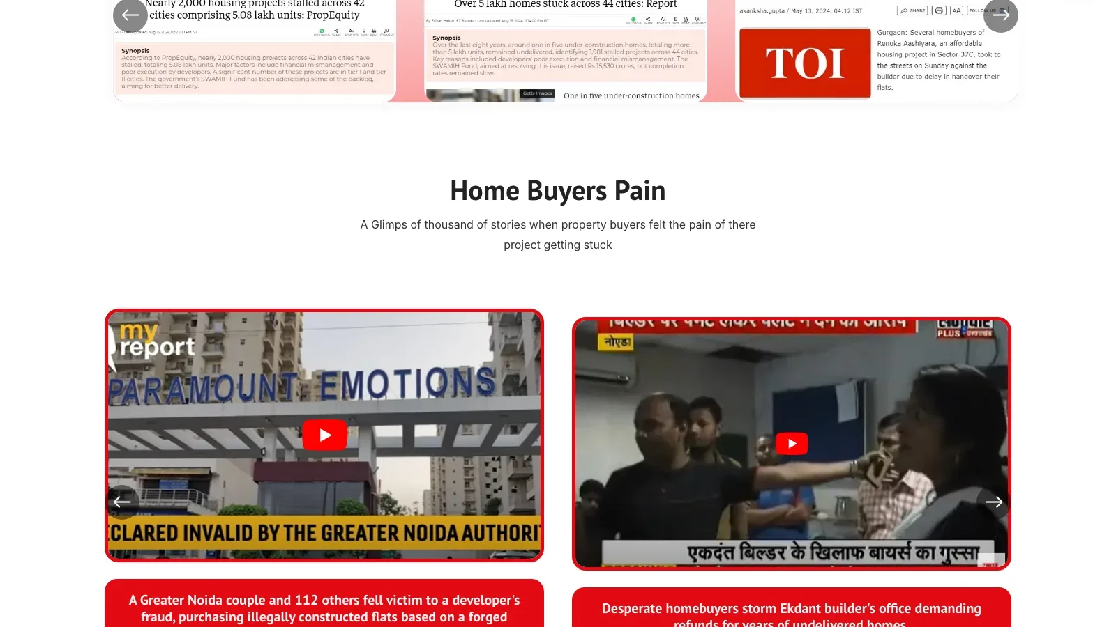 PropAlert Real Estate Website screenshot 2