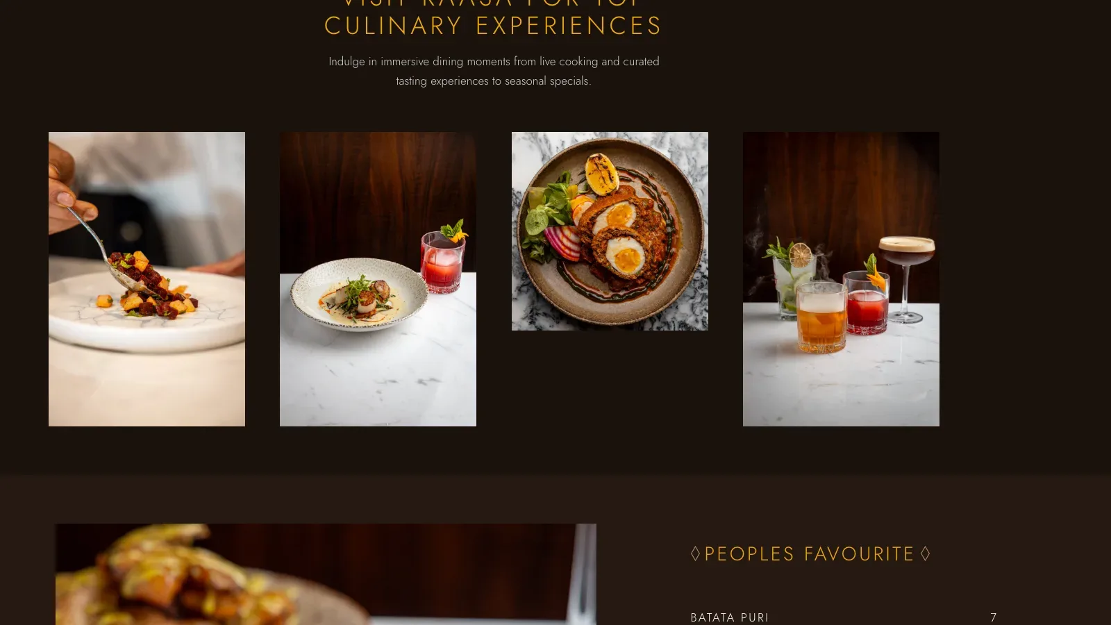 Raasa Restaurant Landing Page screenshot 4