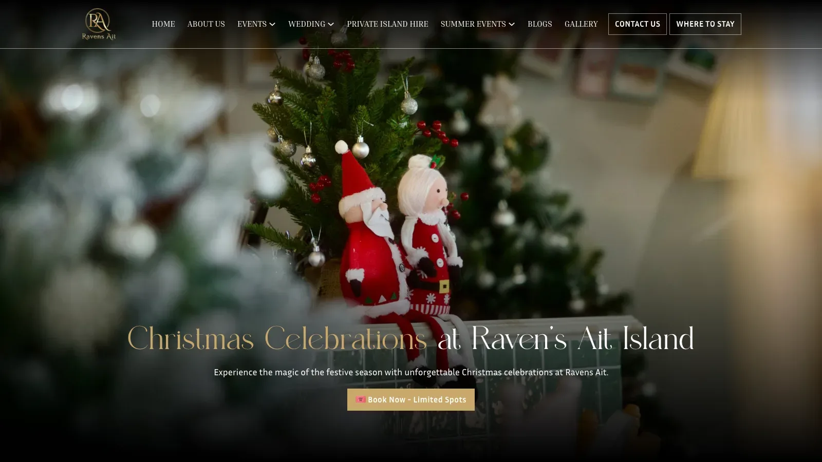 Ravens Ait Venue Website screenshot 3