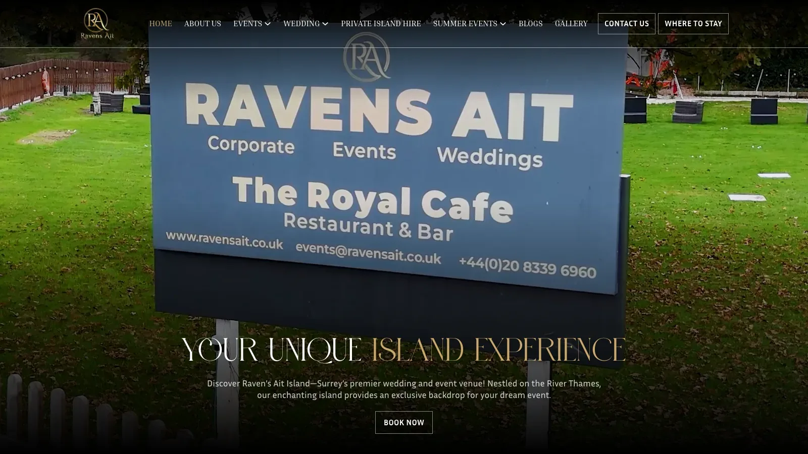 Ravens Ait Venue Website