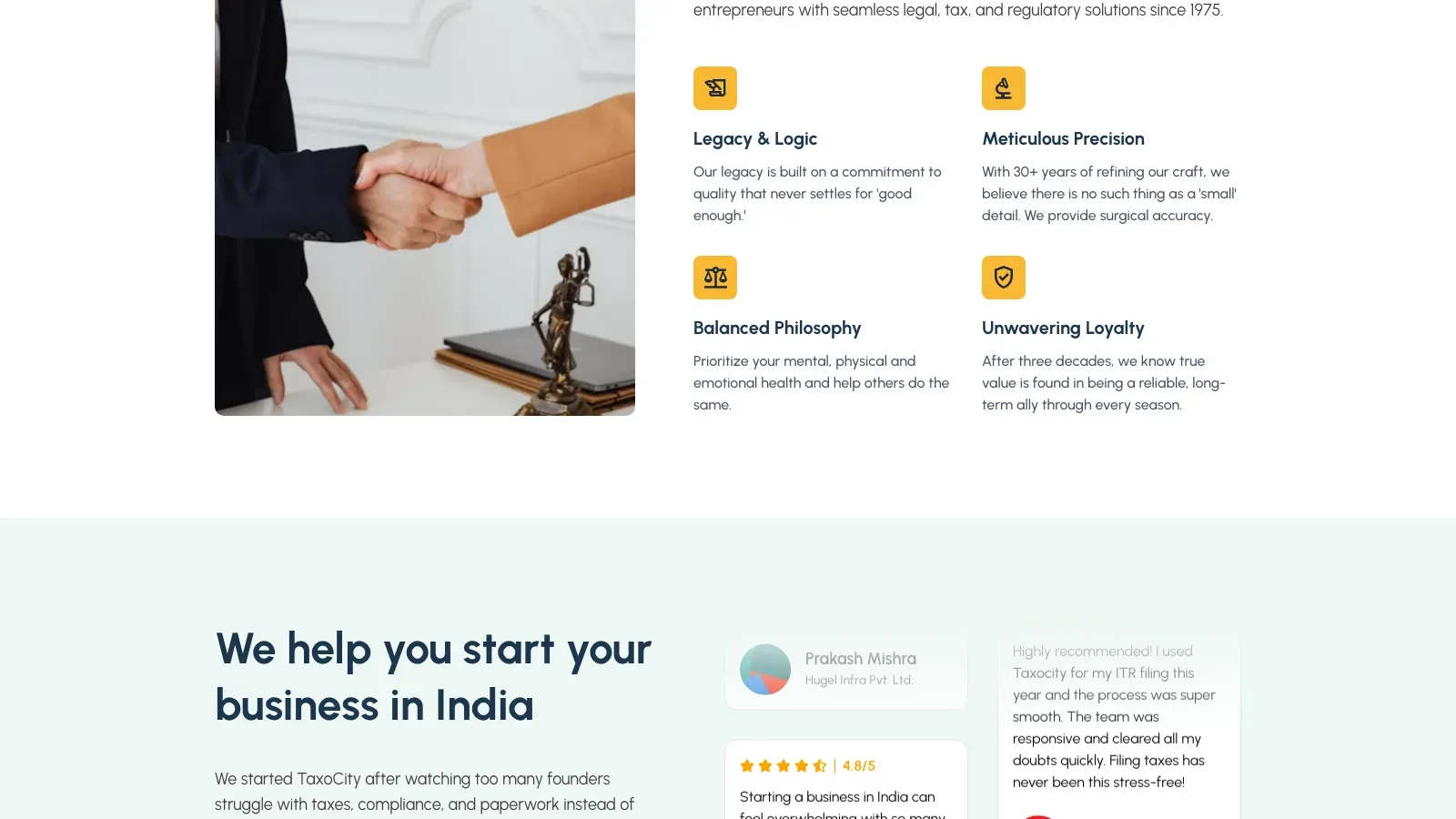 Taxocity Tax Services Website screenshot 3