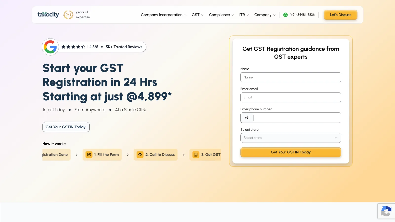 Taxocity Tax Services Website screenshot 4